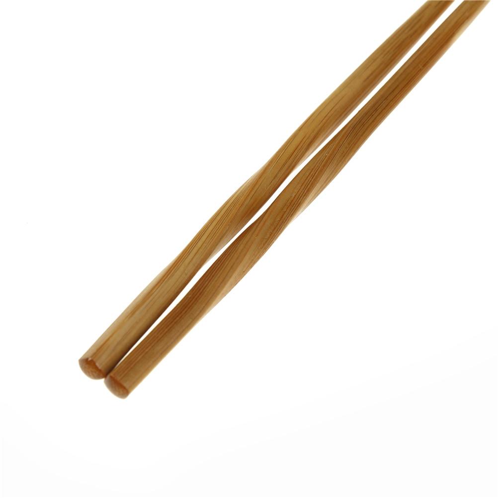 Изображение товара: Палочки китайские многоразовые ручной работы, натуральные волнистые деревянные палочки для суши Хаси, подарочная посуда, палочки для еды, 1 пара