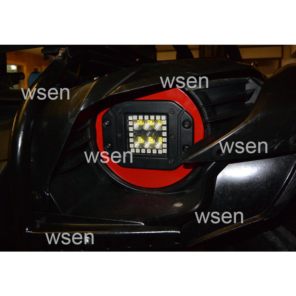 Изображение товара: Кронштейны для крепления светодиодных фонарей передних фар Yamaha Гризли 2009-2014 550 и 2007-2015 700