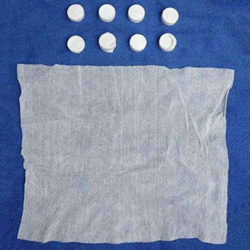 Изображение товара: 300 шт сжатое полотенце s портативное одноразовое сжатое Хлопковое полотенце для монет для путешествий, кемпинга, походов