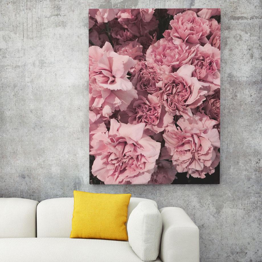 Изображение товара: Картина на холсте с изображением розовых роз, воздушных шаров, фламинго, конфет, постеры и принты в скандинавском стиле, настенные картины для декора гостиной