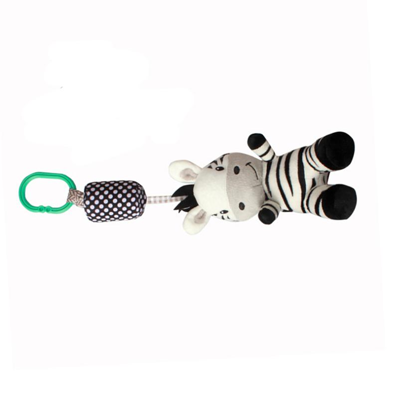 Изображение товара: Черно-белая зебра, детская игрушка, подвеска для детской кровати с колокольчиком, игрушка для просвещения, лучшая популярная мультяшная милая игрушка