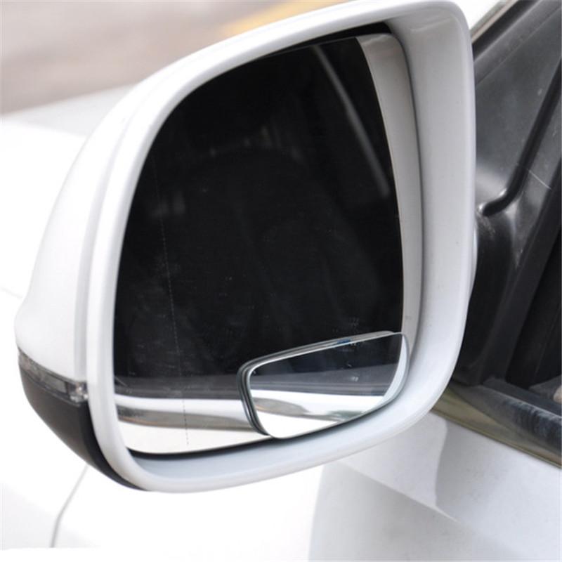 Изображение товара: 2 шт., 360 градусов, регулируемое стекло, Безрамное зеркало заднего вида для автомобиля, зеркало заднего вида, широкий угол заднего хода, вспомогательное зеркало для слепых зон