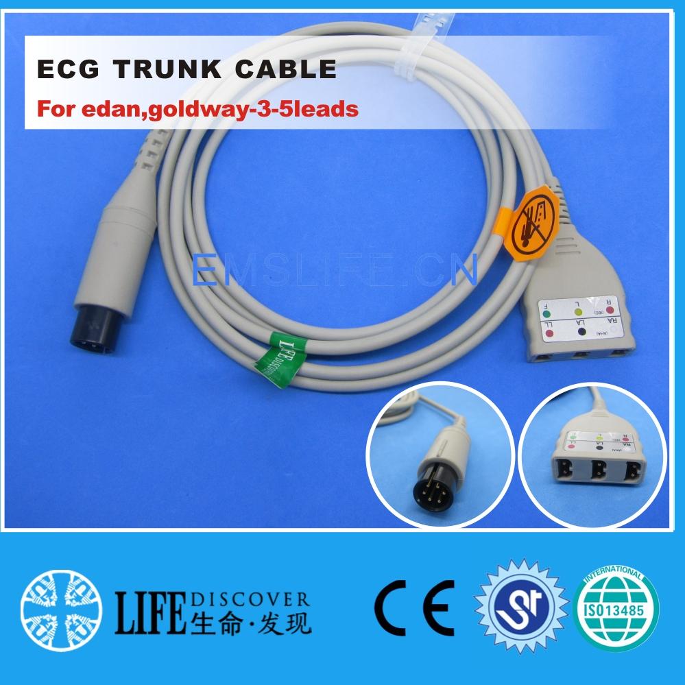Изображение товара: ECG 3-leads trunk cable For edan,goldway-3-5leads монитор пациента