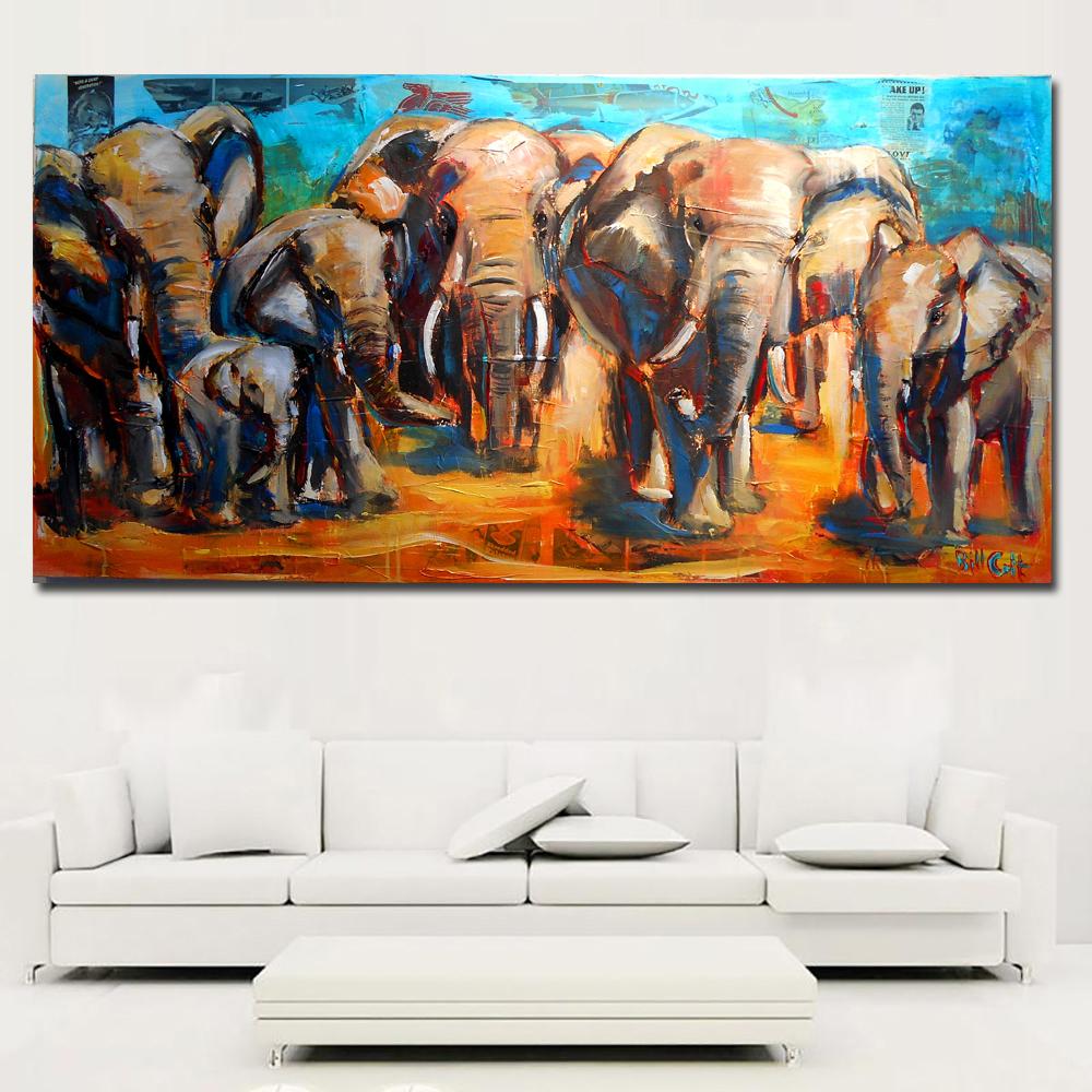 Изображение товара: Алмазная живопись «сделай сам», семейство африканских слонов, алмазная вышивка, мозаика, полная выкладка, круглая картина, животное, восхитительный домашний декор