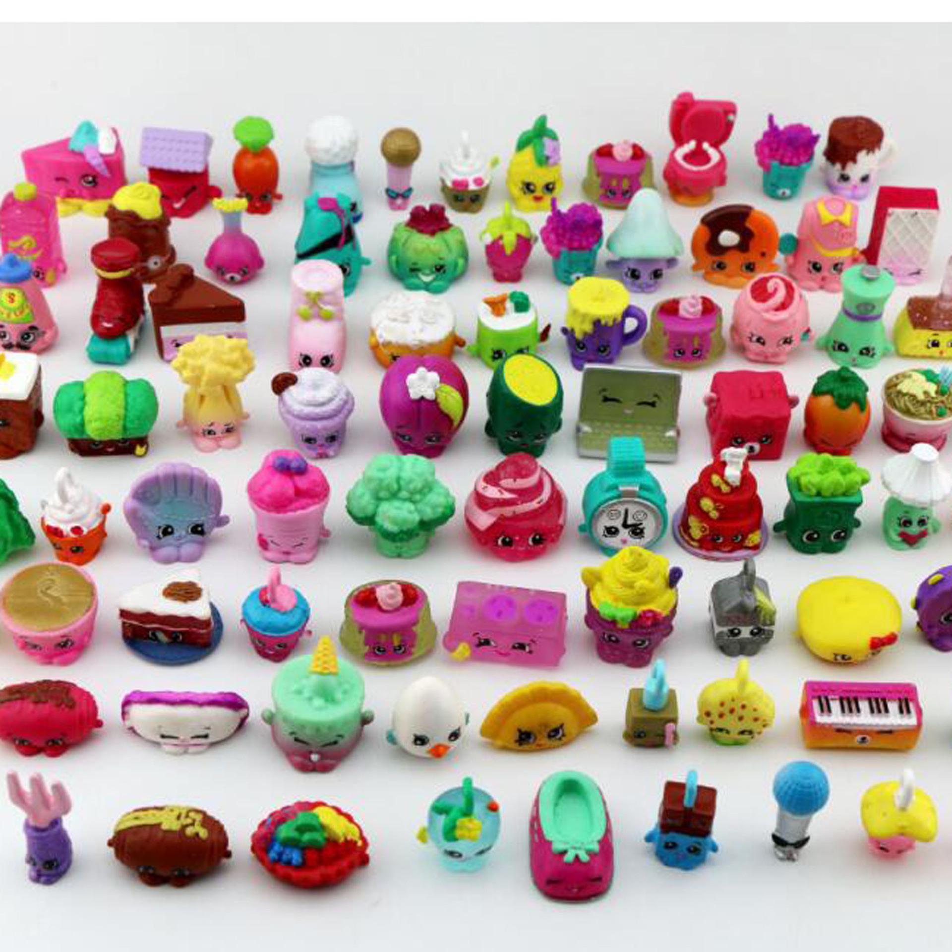 Изображение товара: Случайные 20 шт торговые тележки Аниме Фигурки игрушки модель редкая коллекция подарок образование мальчики и девочки игрушки Супермаркет игрушки