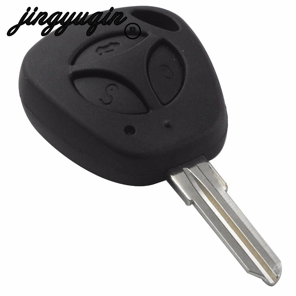 Изображение товара: Сменный Чехол для автомобильного ключа jingyuqin с 3 кнопками для Lada Uncut Auto Blank Remote Key Cover Fob priora kalina