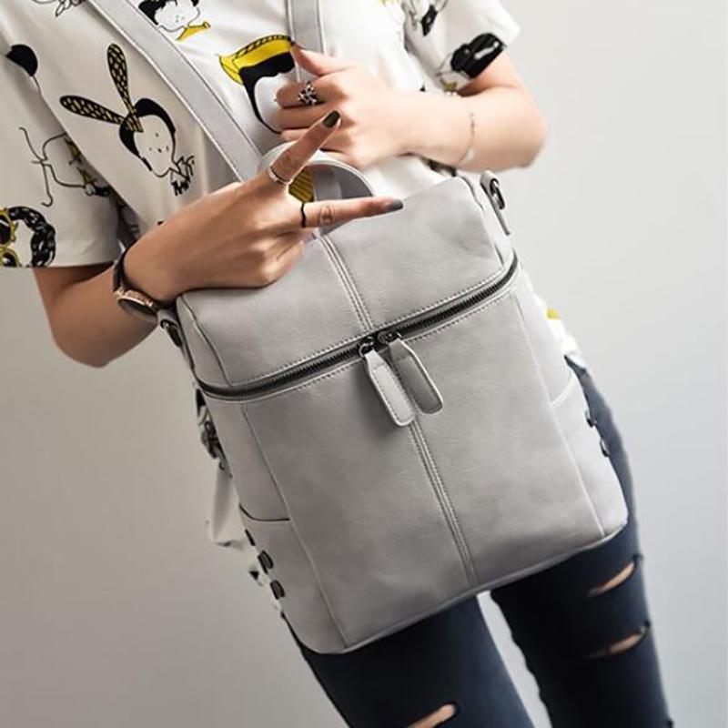 Изображение товара: Новинка 2020, женский рюкзак из искусственной кожи, школьные сумки для девочек-подростков, вместительный рюкзак, сумка для ноутбука, Прямая поставка