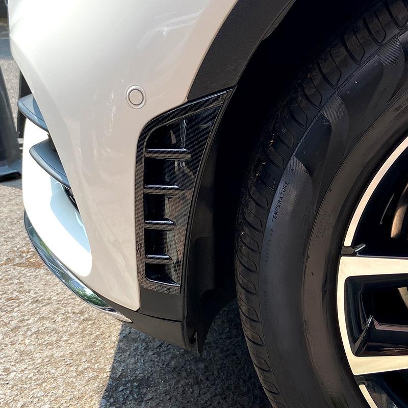 Изображение товара: Автомобильный передний бампер из углеродного волокна ABS спойлер боковое крыло декоративный чехол для Mercedes Benz GLC Class GLC260 GLC300 2020
