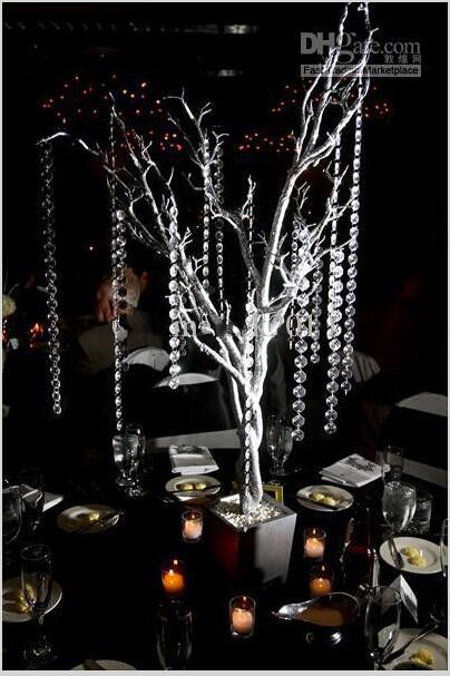 Изображение товара: Гирлянда из кристаллов длиной 66 футов, прозрачная акриловая цепочка из бусин, свадебная цепочка, искусственное дерево