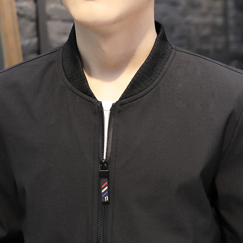 Изображение товара: Мужская приталенная куртка-бомбер, Повседневная теплая куртка на зиму, 2019