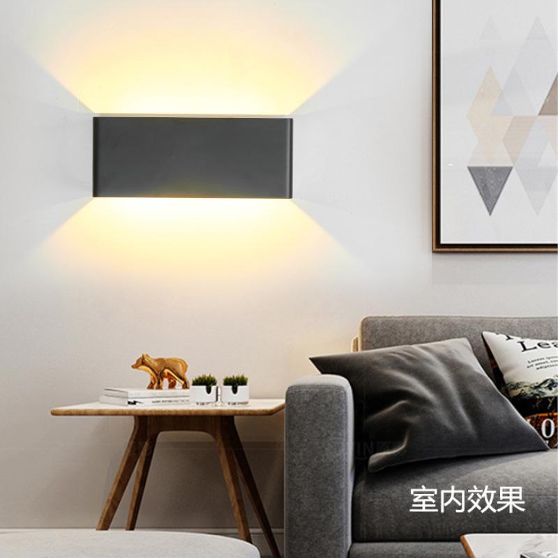 Изображение товара: Заводская распродажа светодиодный настенный светильник Nordic Современное украшение для дома, гостиная прикроватная тумбочка для спальни лампа коридор настенный светильник