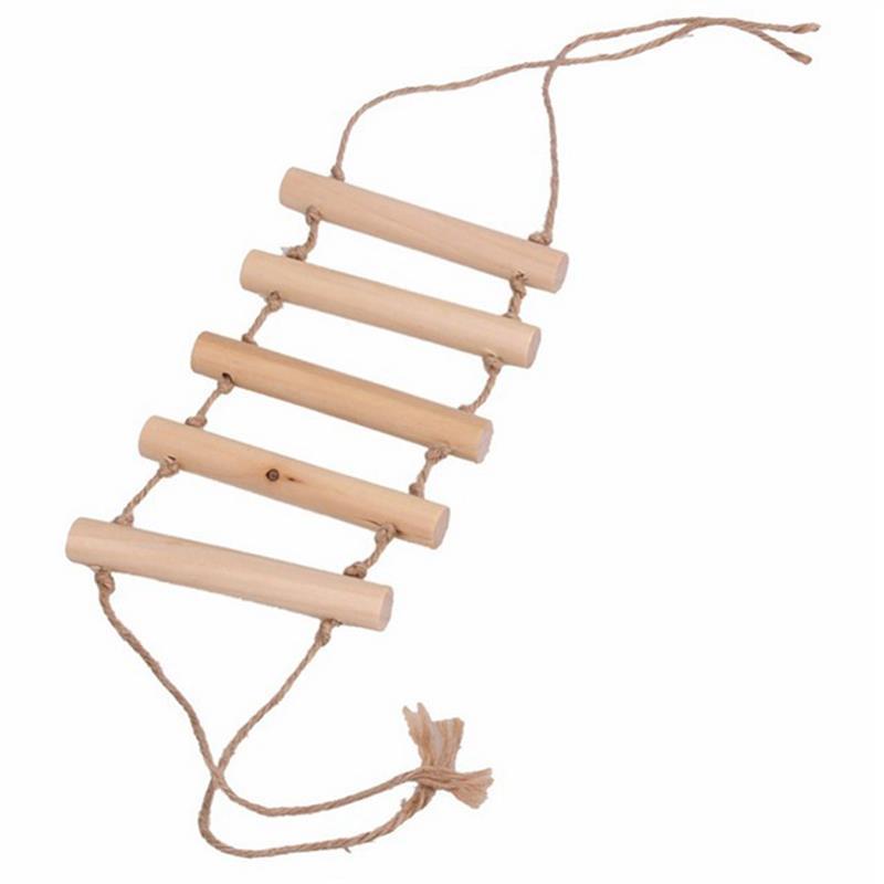 Изображение товара: Деревянная лестница для птиц игрушка забавная висячая Свинг жевательная игрушка для попугаев птица качели игрушка перчи висячая клетка игрушка Cockatiels Macaws Finches