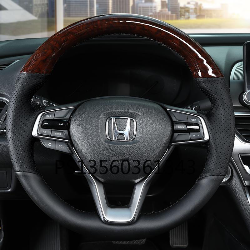 Изображение товара: Подходит для Honda CR-V Civic xrv Vrzel Accord Jade Fit Avancier Envix Greiz Brerze ручная прострочка кожи руль крышка