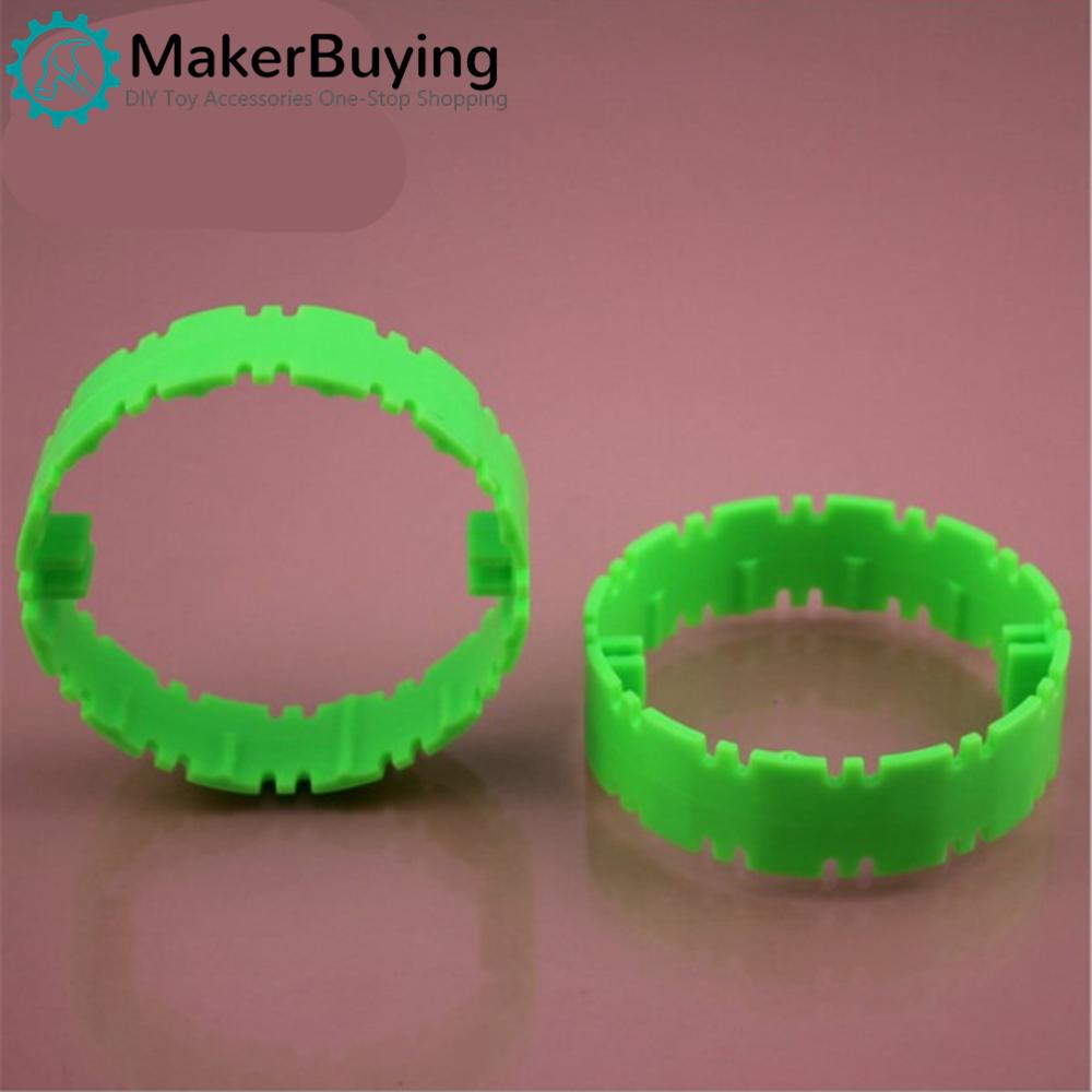 Изображение товара: 2шт зеленое прокатное кольцо Uniwheel кольцо баланса пластиковое кольцо игрушки Аксессуары Tech строительные блоки части