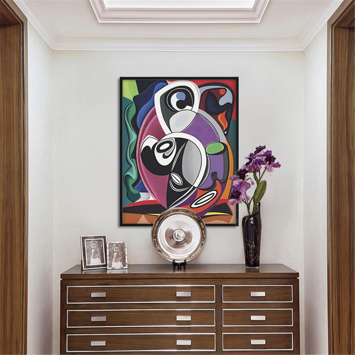 Изображение товара: Абстрактный скандинавский постер с разноцветным сращиванием, холст с принтом, настенная живопись, украшение для гостиной и дома