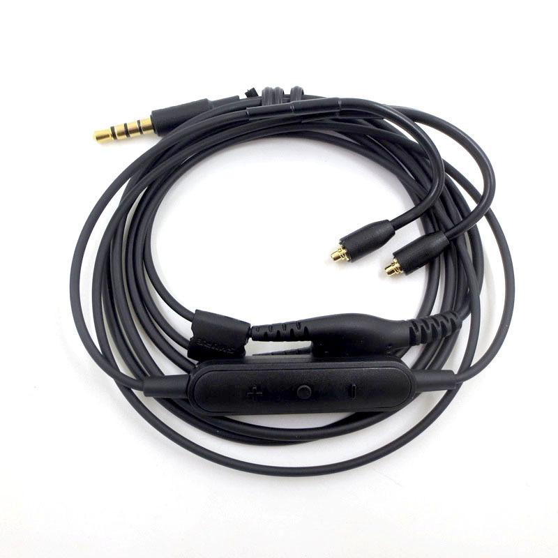 Изображение товара: Кабель для Shure SE215 порт Замена MMCX кабель Шнур для наушников линия кабели с микрофоном
