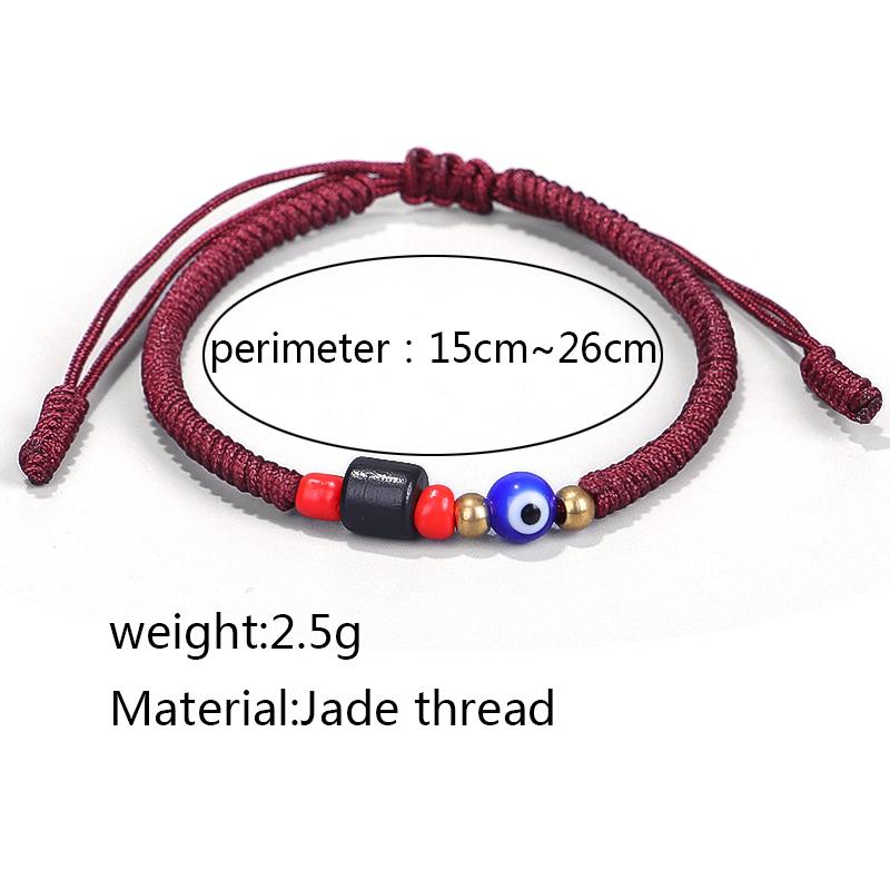 Изображение товара: Браслет ручной работы для женщин, тибетский буддийский защитный браслет для мужчин, сглаз, натуральный узел, веревка, браслет для пар