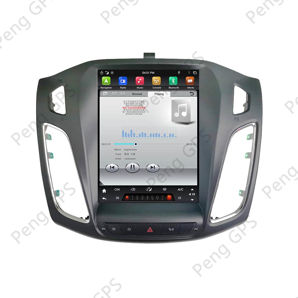 Изображение товара: Автомобильный DVD-плеер для Ford Focus 2013-2015, GPS-навигация, Tesla, Android 9,0, мультимедийное головное устройство, сенсорный экран, Carplay, Bluetooth