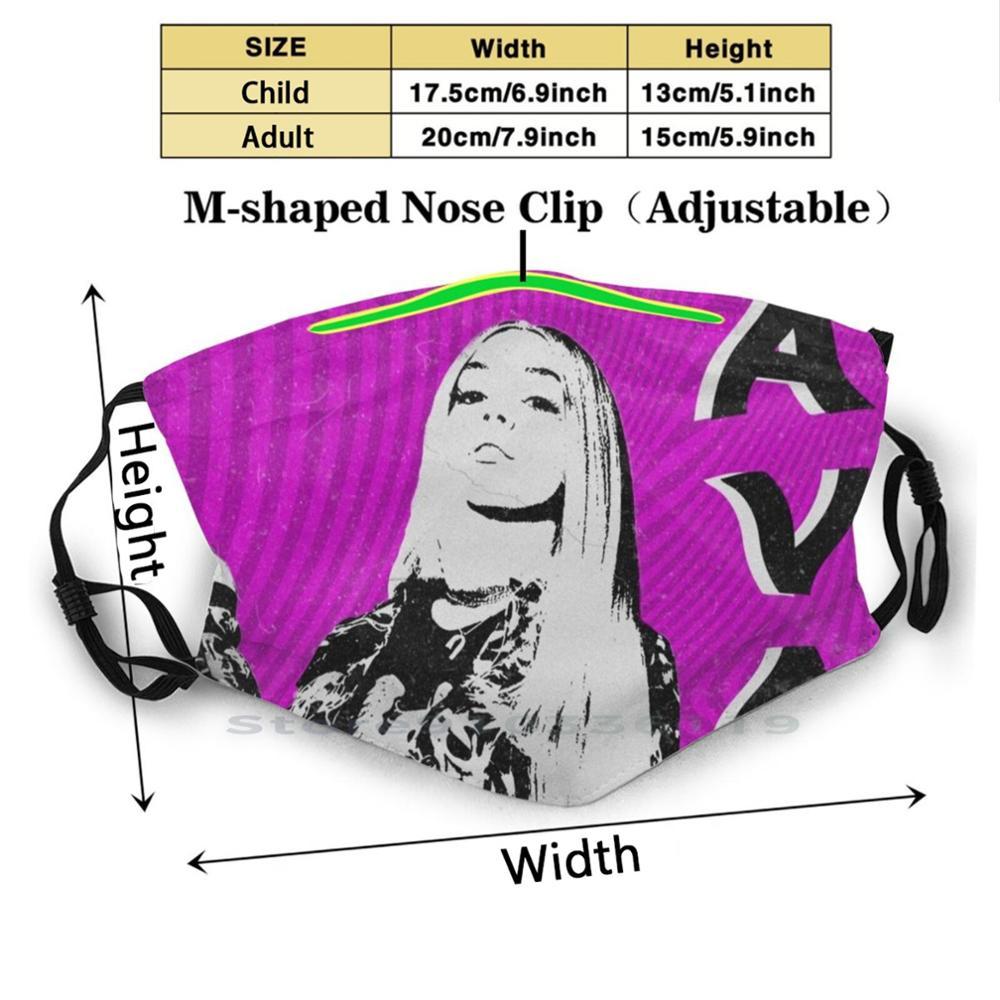 Изображение товара: Маска для рта Ava Max, многоразовая детская маска с фильтром Pm2.5 и ретро принтом