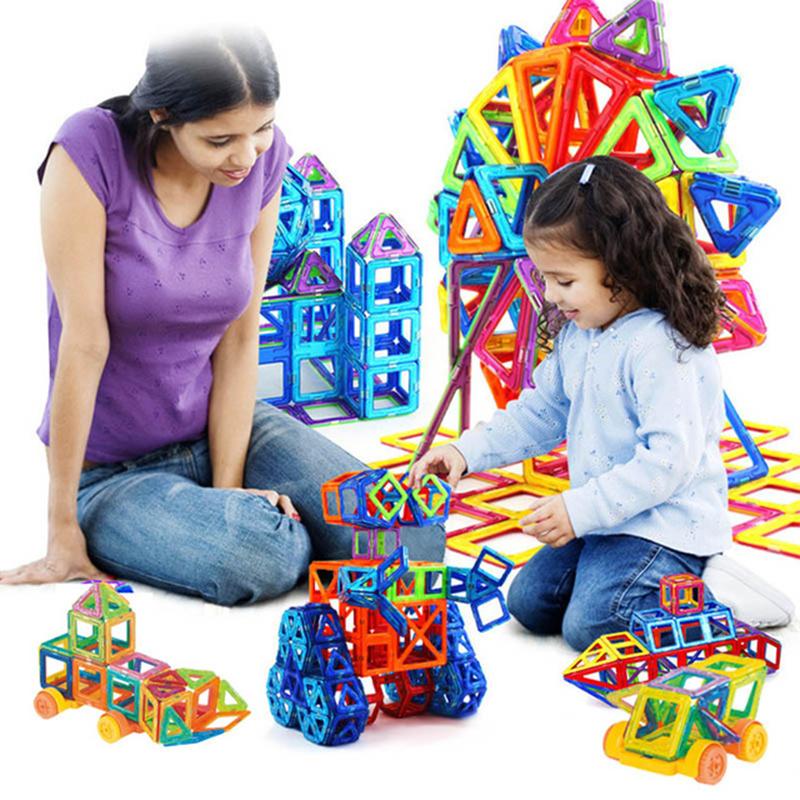 Изображение товара: 110 шт. Мини магнитные блоки, дизайнерский Строительный набор, модель и строительные игрушки, пластиковые магнитные блоки, развивающие игрушки для детей, подарок