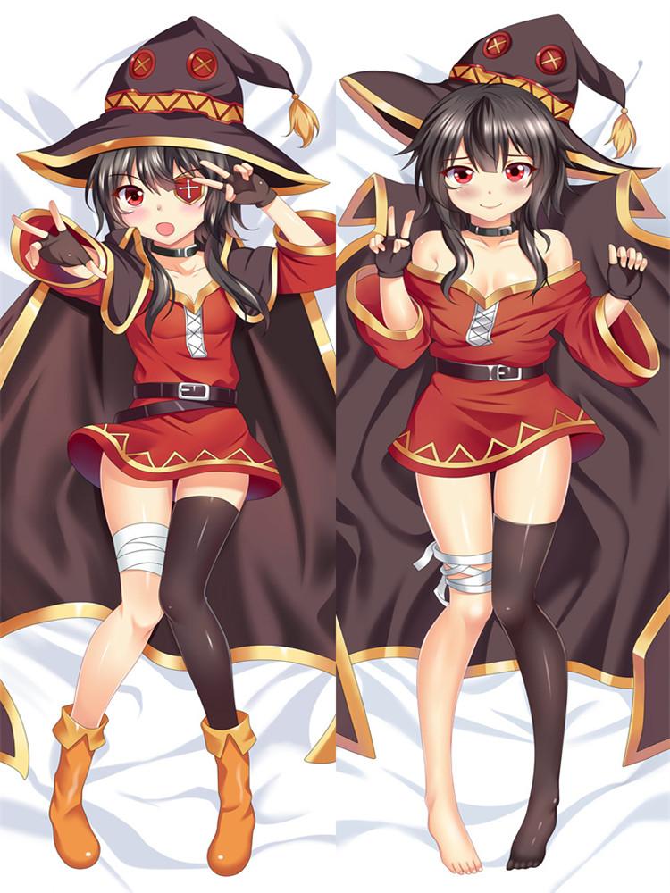 Изображение товара: Японское аниме Coscase Megumin Dakimakura Kono Subarashii Sekai ni Shukufuku wo! Чехол-наволочка для подушки