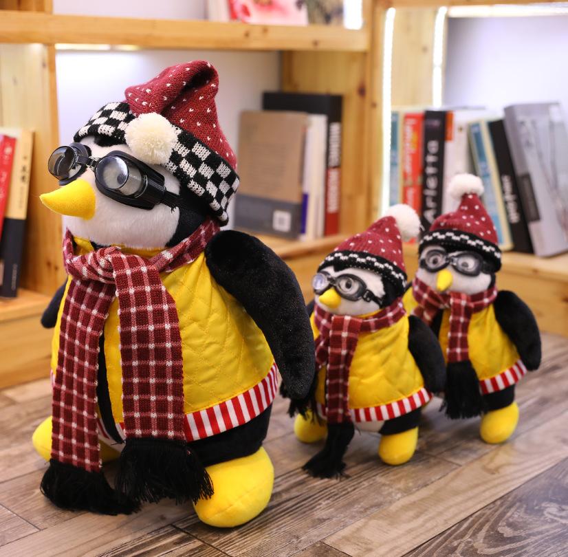 Изображение товара: Плюшевая игрушка пингвин Hugsy плюшевая кукла Рейчел плюшевая игрушка чучела животных куклы Рождественский подарок 45 см Размер
