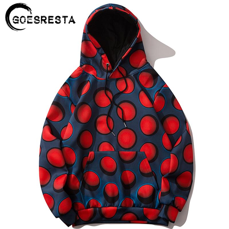 Изображение товара: Мужская толстовка Goesresta, в стиле хип-хоп, с цифровым 3D-принтом, уличная одежда, Повседневный пуловер, свитшот с капюшоном, для осени, большого размера