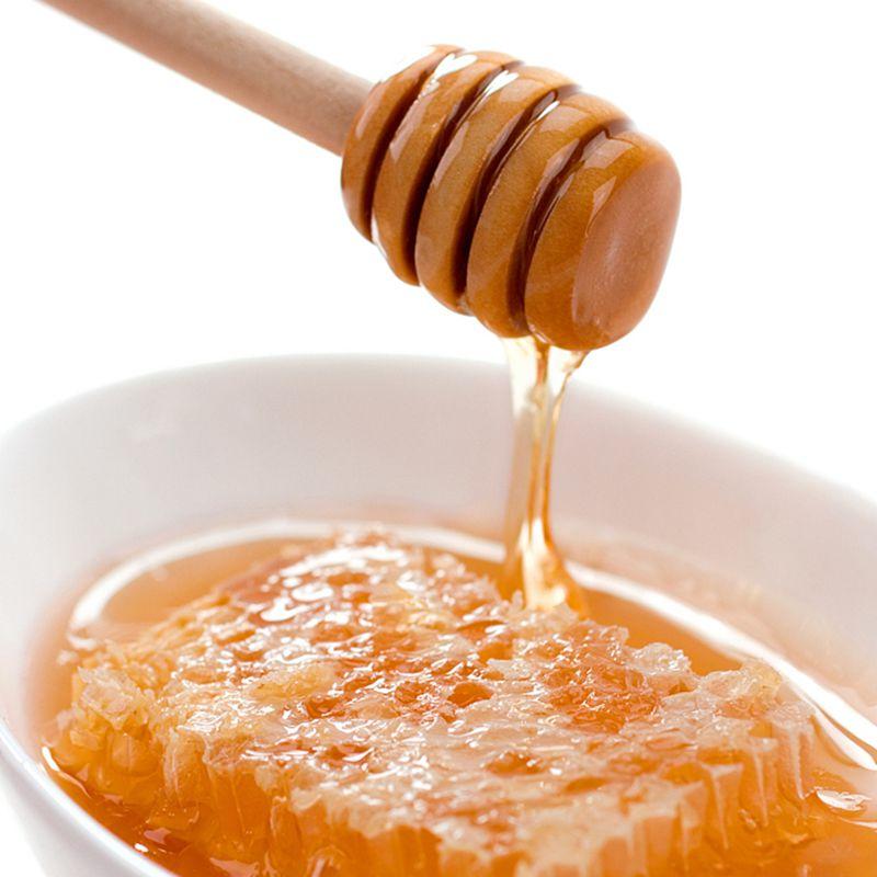 Изображение товара: 50 шт. в упаковке мини 3 дюймов деревянные Мёд ковш палочки в индивидуальной упаковке, запасные части для серверов для Мёд кувшин с дозатором брызнутый Мёд, свадьба, Pa
