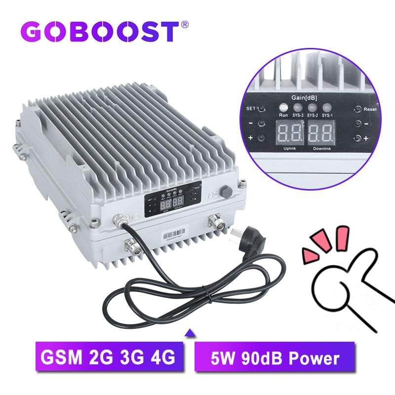 Изображение товара: Усилитель сигнала GOBOOST 90 дБ, высокая производительность, Gsm 2g 3g 4g, усилитель целлюлоза 850 900 800 1800 2100 2600 МГц, мощный ретранслятор