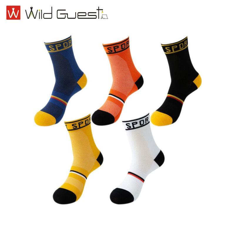 Изображение товара: Мужские и мужские Компрессионные носки для велосипедистов уличные спортивные носки Баскетбол Фитнес Дышащие носки