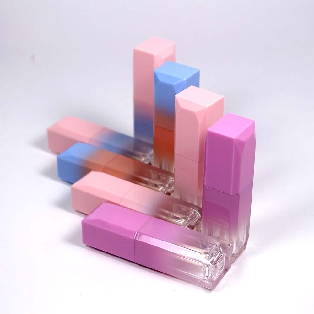 Изображение товара: Тюбик для блеска для губ, 6 мл, 20 шт., пустая бутылка, градиентный квадратный глянцевый высококачественный пластиковый чехол, модный контейнер для макияжа