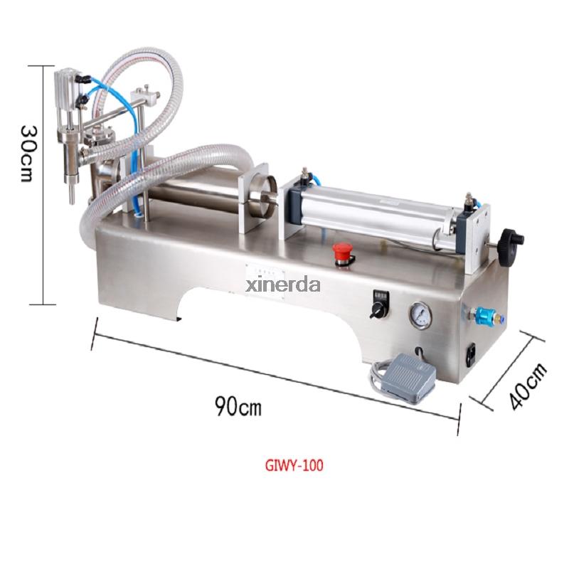 Изображение товара: Полуавтоматическая одноступенчатая пневматическая электрическая машина для розлива шампуня, жидкий наполнитель для бутылок из нержавеющей стали
