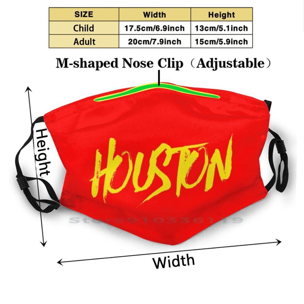 Изображение товара: Хьюстон многоразовые рот маска для лица с фильтры для Bayou-Сити Хьюстон космический город H города Техас Screwston Баскетбол город
