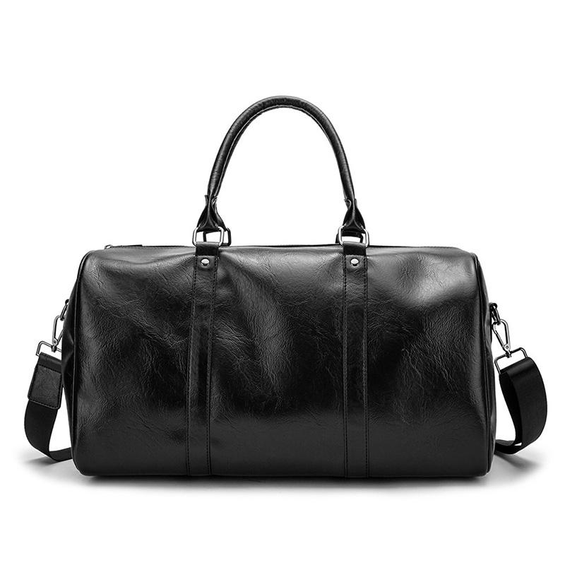 Изображение товара: Мужская сумка из искусственной кожи, Повседневная деловая сумка через плечо для ноутбука 15,6 дюйма