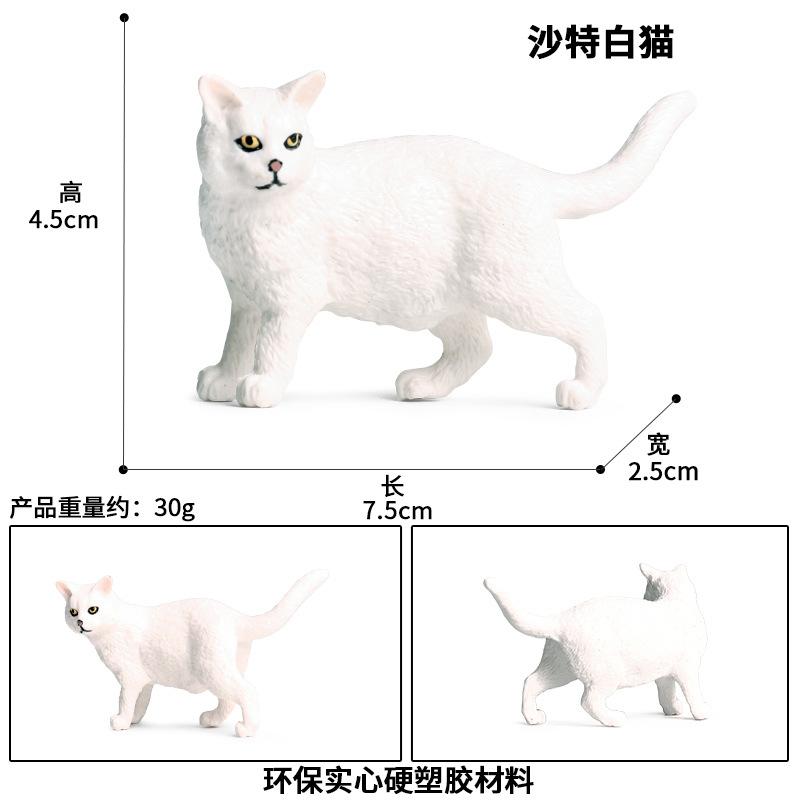 Изображение товара: Имитация животного, пластиковая персидская кошка, домашняя кошка, модель животного, игрушка, украшение, развивающая игрушка для детей ручной работы