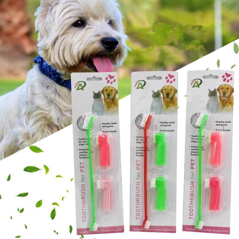 Изображение товара: Новая пластиковая зубная щетка для домашних животных, игрушки для собак, защита окружающей среды, силиконовые перчатки для собак и кошек, чистые зубы, товары для домашних животных