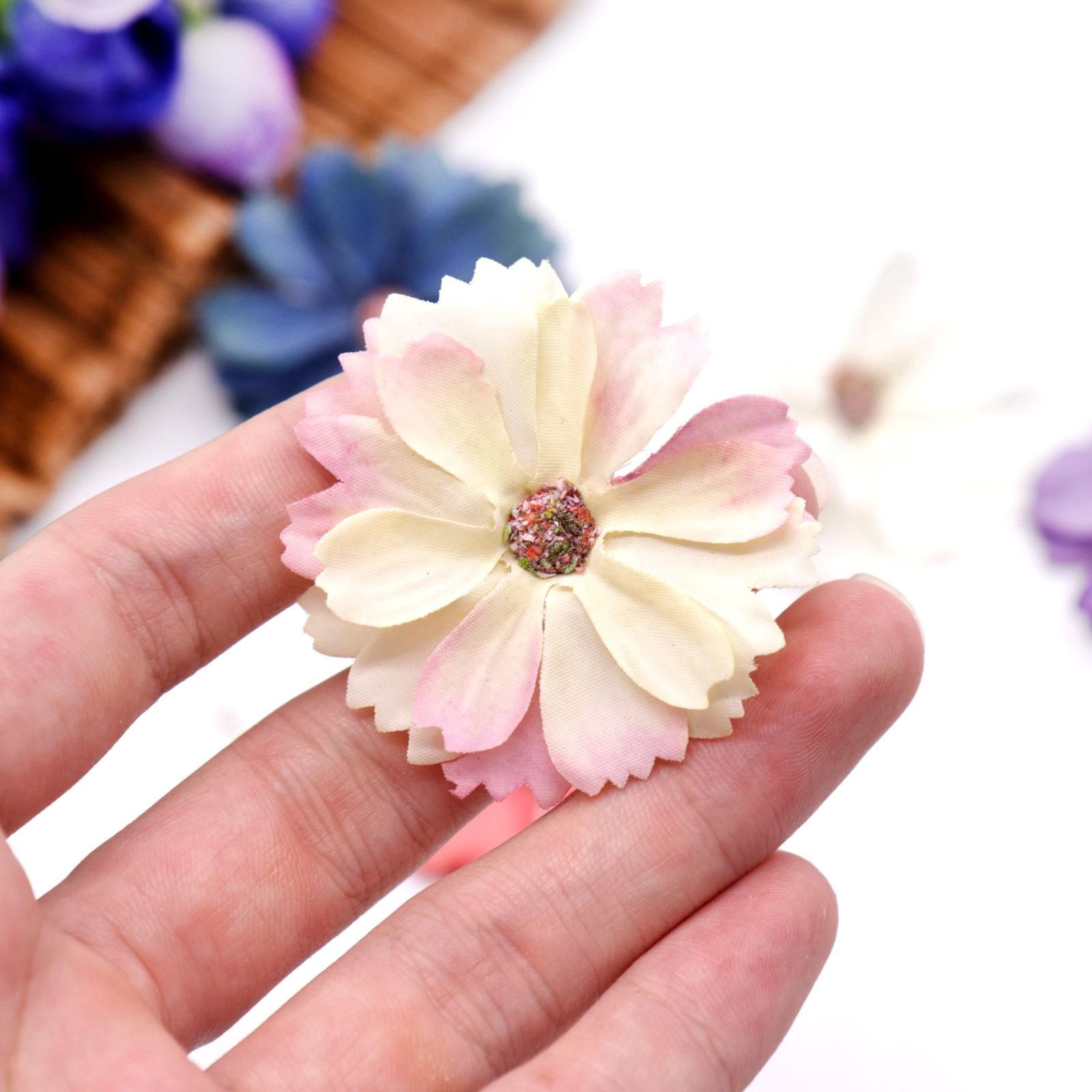 Изображение товара: Искусственный цветок розы, цветок гибискуса, искусственный цветок лилии для свадебной вечеринки, украшение «сделай сам», венок, скрапбукинг, подарок