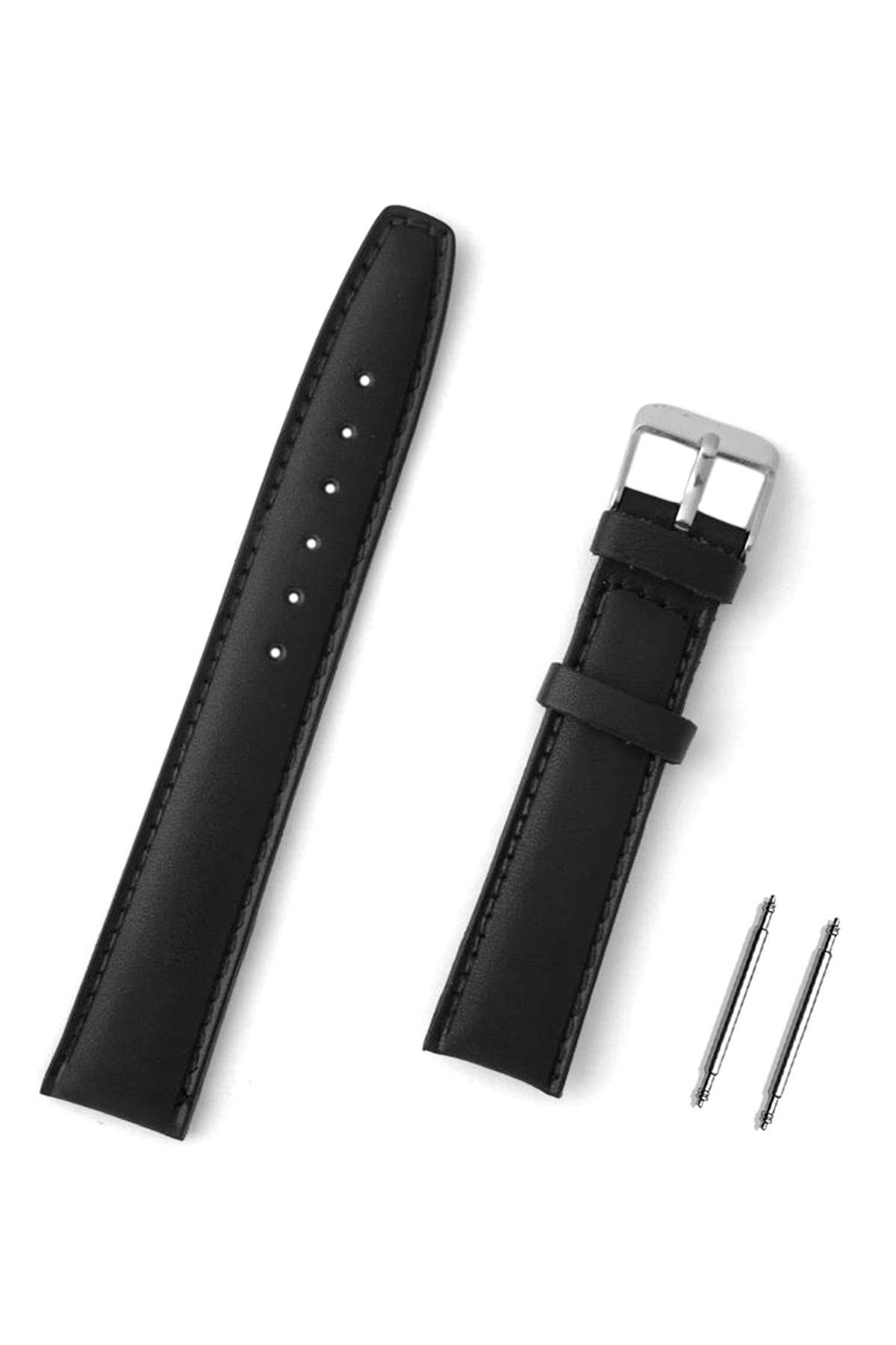 Изображение товара: Черные коричневые Ремешки для наручных часов из натуральной кожи