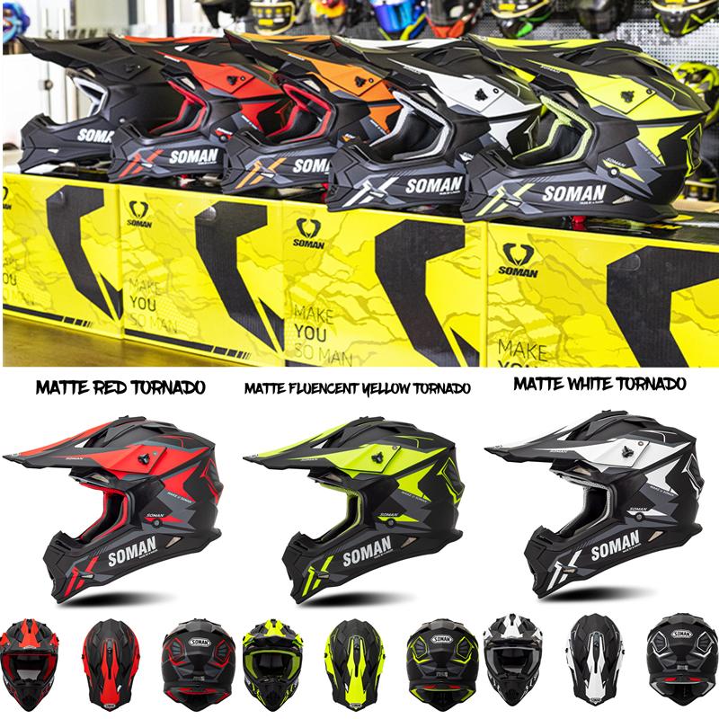 Изображение товара: Шлем SOMAN для мотокросса, мотоциклетные шлемы для мотокросса, мотоциклетные шлемы для бездорожья