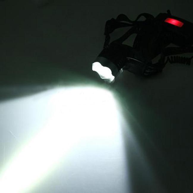 Изображение товара: Светодиодный налобный фонарь 3800 лм T6, 3 режима, масштабируемая лампа, водонепроницаемый Налобный фонарик, налобный фонарь с 18650 + зарядное устройство