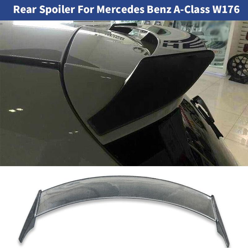 Изображение товара: Автомобильный спойлер на крышу заднего крыши W176 для Mercedes-benz A-class W176 A180 A200 A260 A45 Amg крылья из углеродного волокна 2013-2018