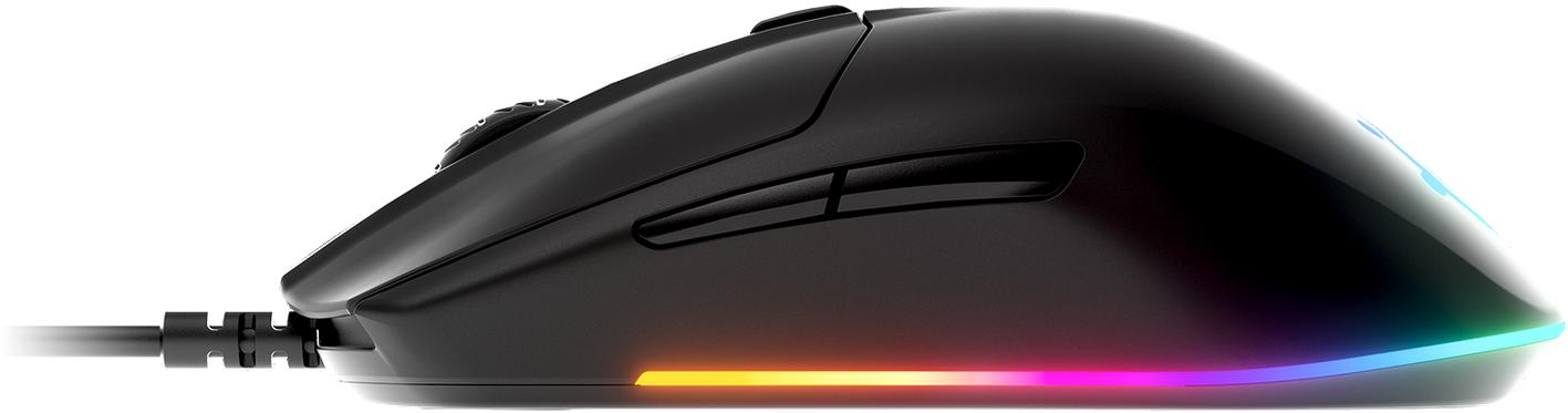 Изображение товара: Игровая мышь Steelseries Rival 3 1207921 (Black) легкая, проводная, с RGB-подсветкой, 8500 DPI Prism