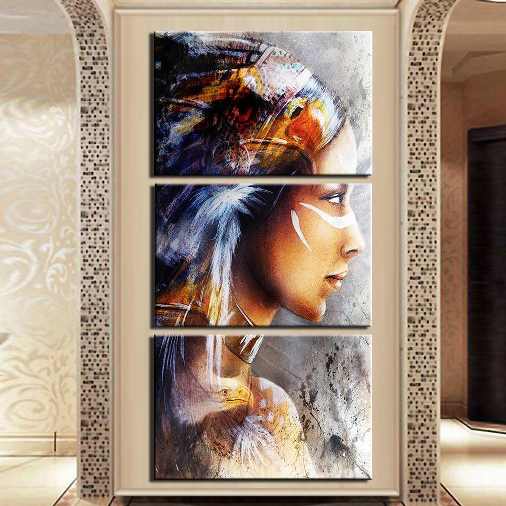 Изображение товара: Картина на холсте, настенная живопись для гостиной, 3 панели, домашний декор, модульный постер в рамке