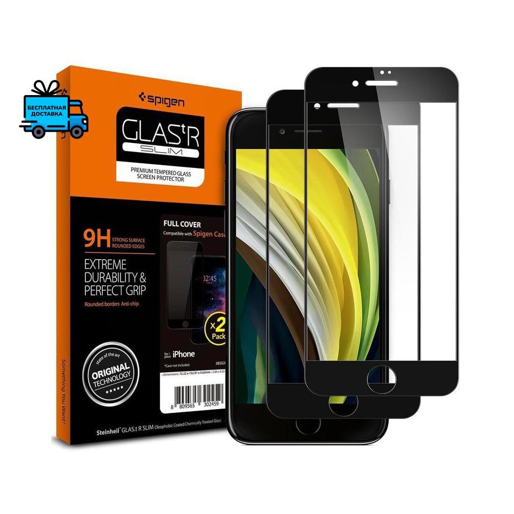 Изображение товара: Защитное стекло SPIGEN для iPhone SE (2020) / 7 / 8 - GLAS.tR SLIM - SGP-042GL20607