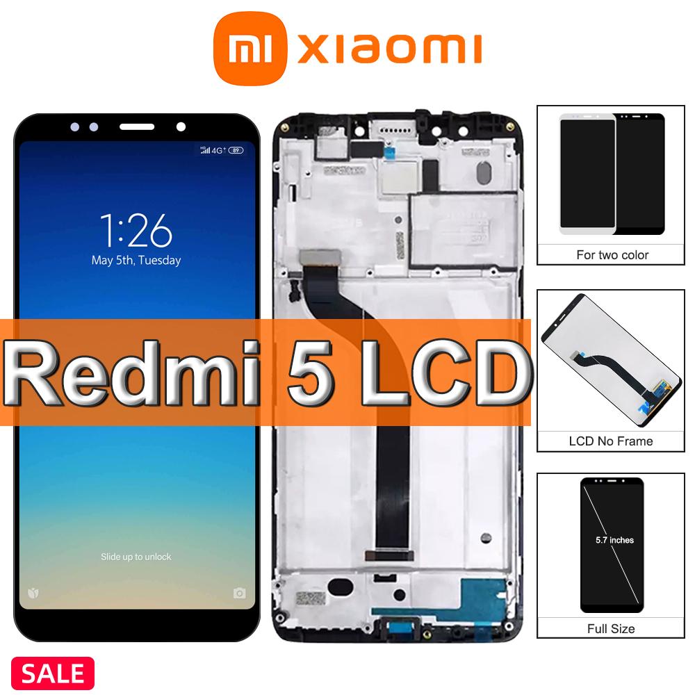 Изображение товара: Оригинальный ЖК-дисплей 5,7 ''Xiaomi Redmi 5 + дигитайзер сенсорного экрана в сборе для Redmi5 MDG1, сменный экран MDI1 с рамкой