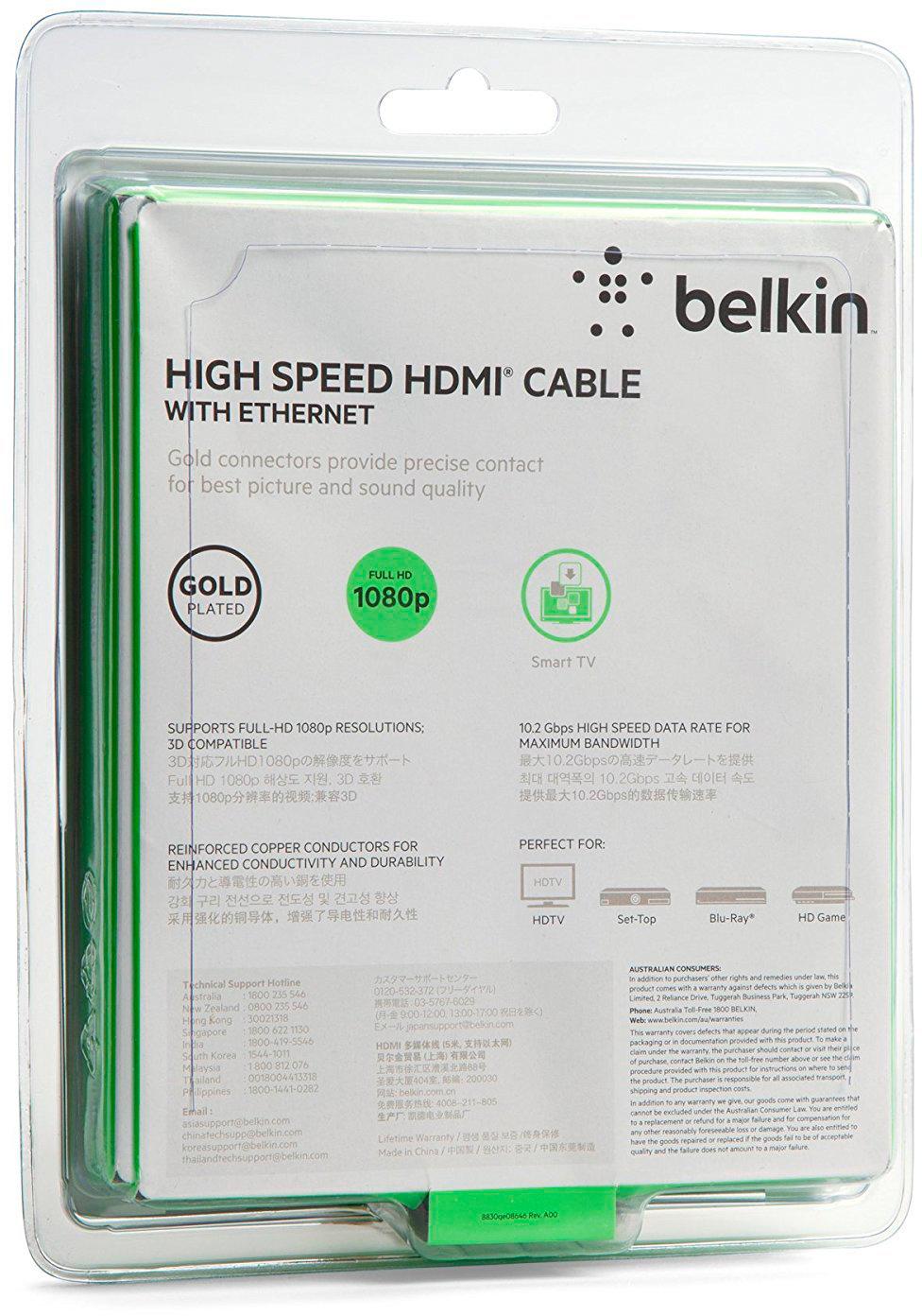 Изображение товара: Кабель Belkin High Speed HDMI 5 m (Black)