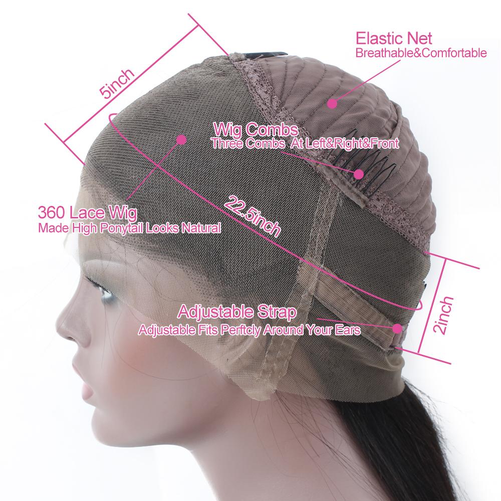 Изображение товара: 360, парик на сетке спереди, бразильские прямые парики на сетке спереди, парики из человеческих волос для женщин, 150%, парик HairUGo Remy, прозрачный парик на сетке спереди