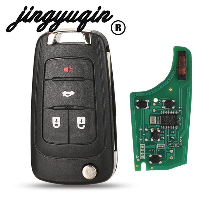 Изображение товара: Jingyuqin 10 шт. для OPEL VAUXHALL Insignia Astra дистанционный Автомобильный ключ 315/433 МГц PCF7937E чип Fob 2/3/4/5 кнопки HU100 Blabe