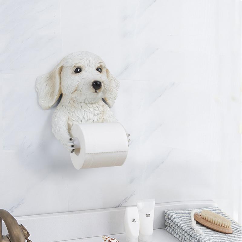 Изображение товара: Держатель для туалетной бумаги из смолы в ванную комнату держатель для туалетной бумаги в виде животного Тедди