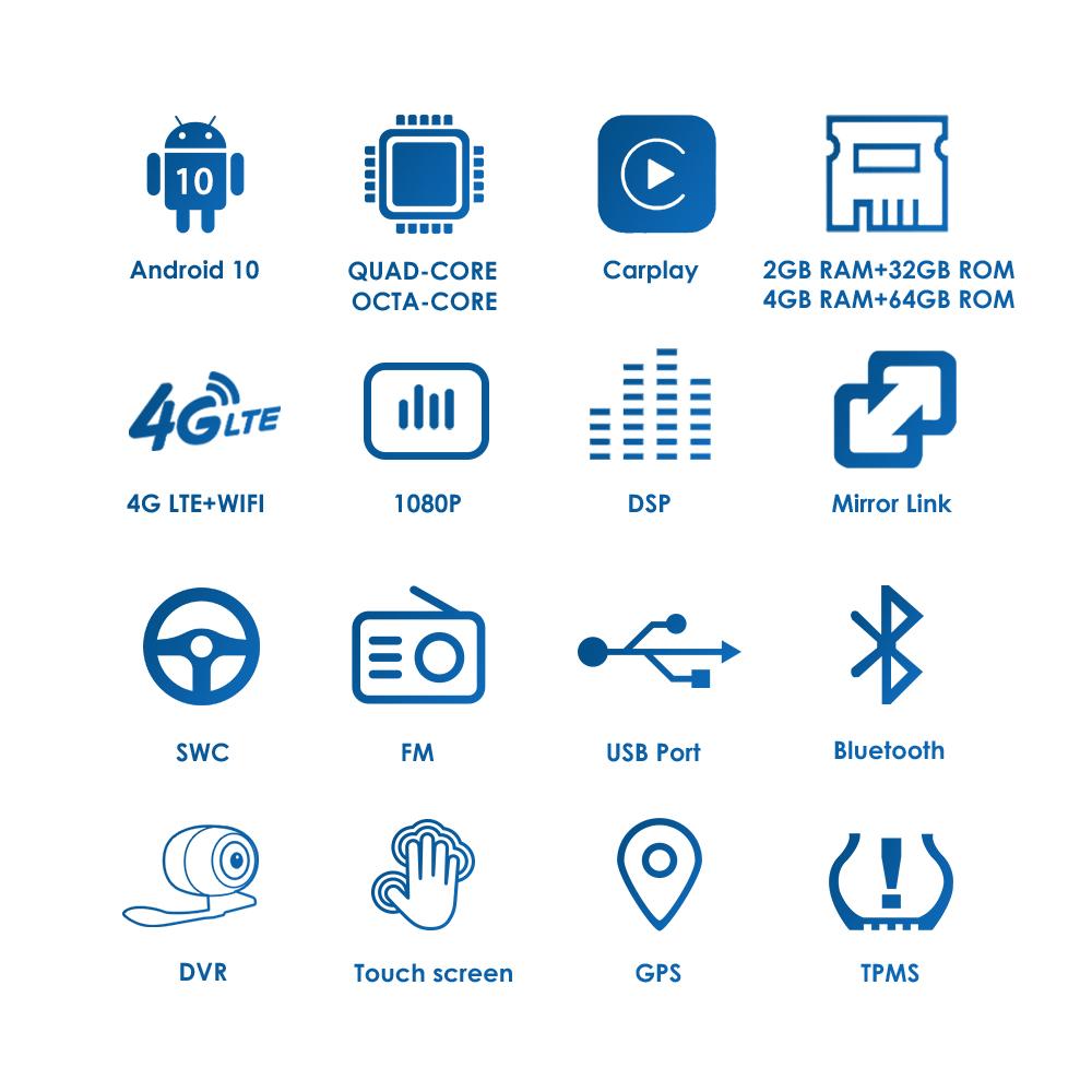 Изображение товара: Автомобильный радиоприемник, 8 ядер, 3G + 32G, Android 10, GPS-навигация для Honda ACCORD 7 2003-2007, мультимедиа, DVR, SWC, FM, CAM-IN BT, USB, DAB, DTV, OBD, ПК
